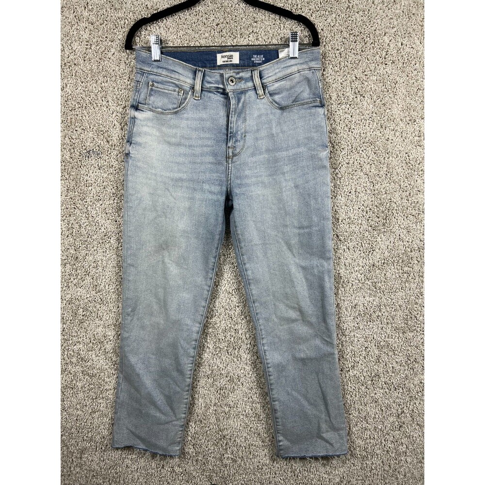 Kensie Jeans Women's 6/28 Blue Stone Wash The Violet High Rise Skinny Jeans